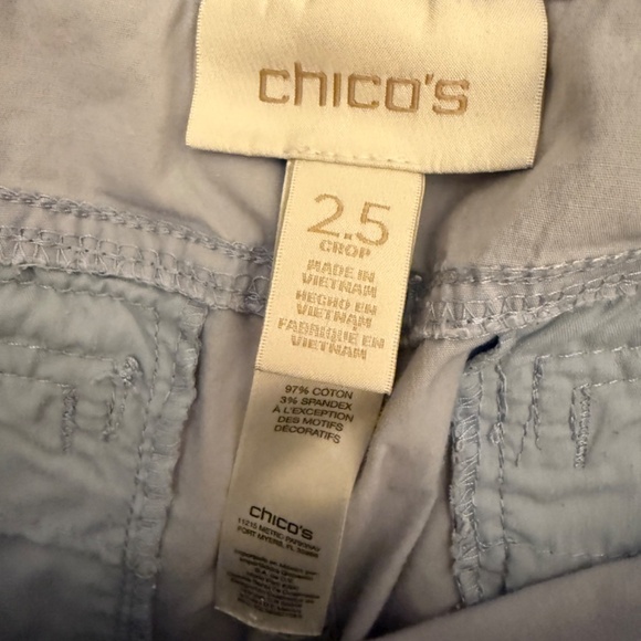 Chico’s Light Blue Cargo Pants in size 2.5 - Picture 13 of 16